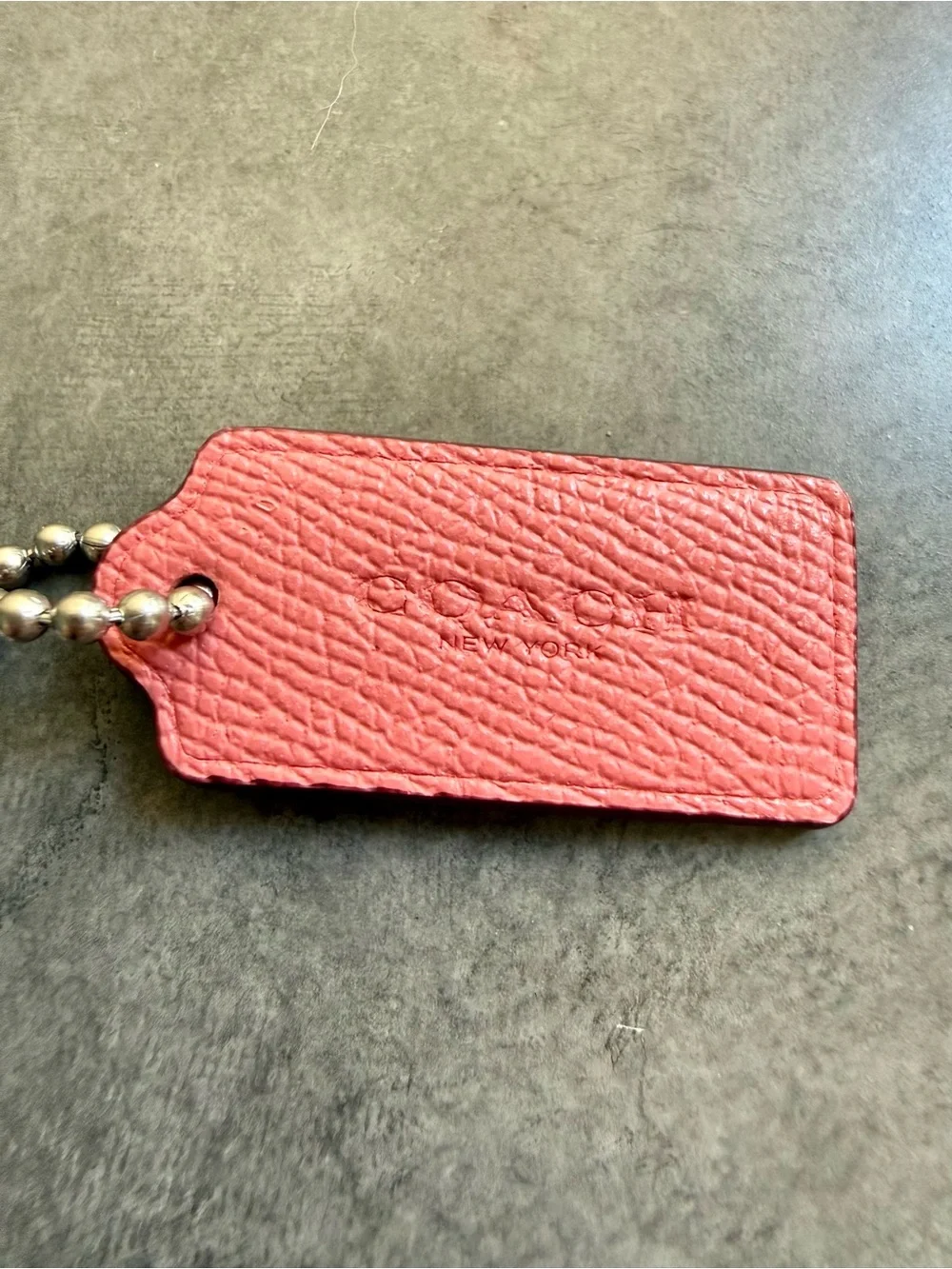 Pick 1 Coach Hang Tag - Plum, Salmon Pink or Navy
